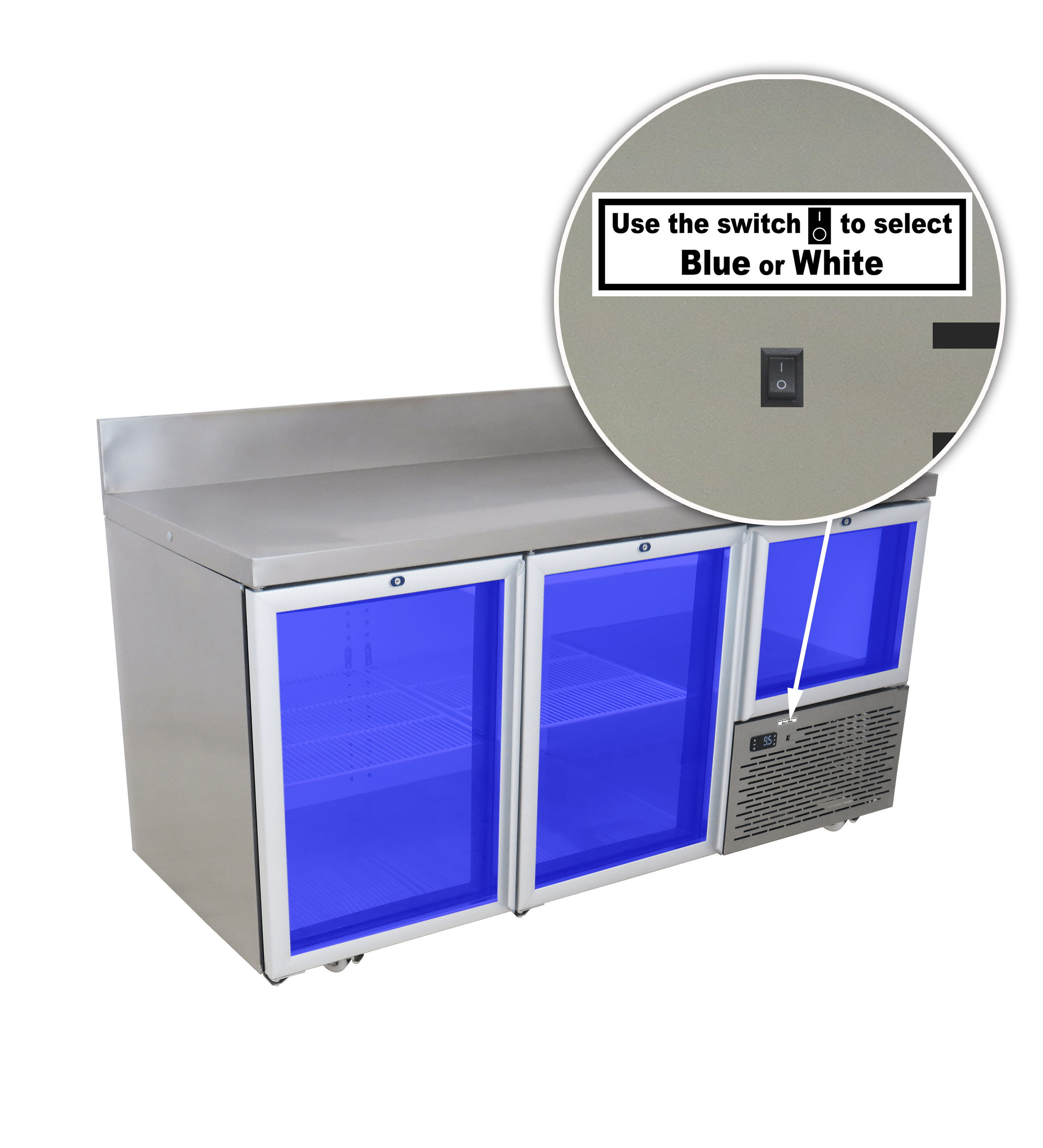 Right 3D Blue Light with switch 2