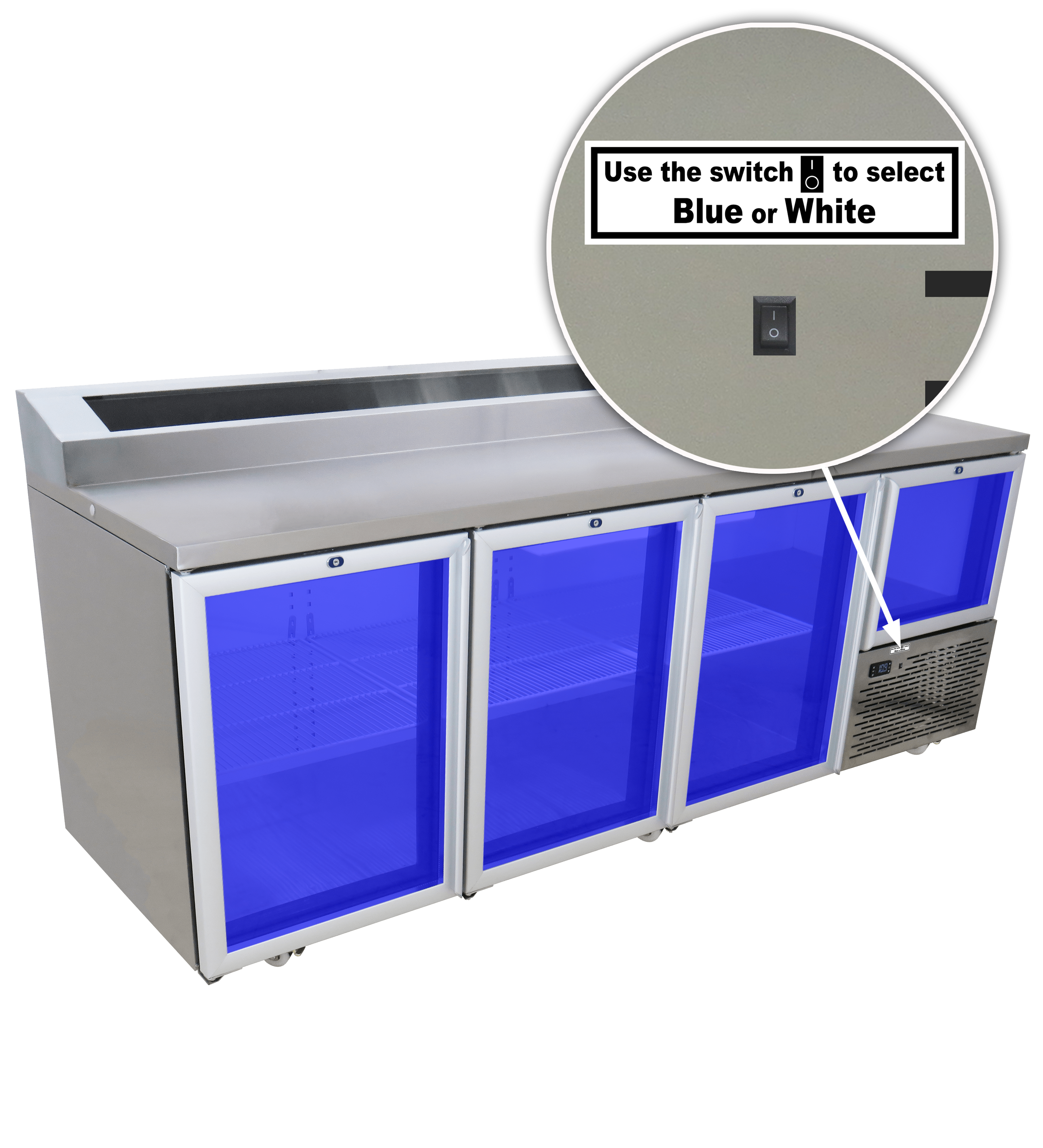 Right 3D Blue Light with switch 2