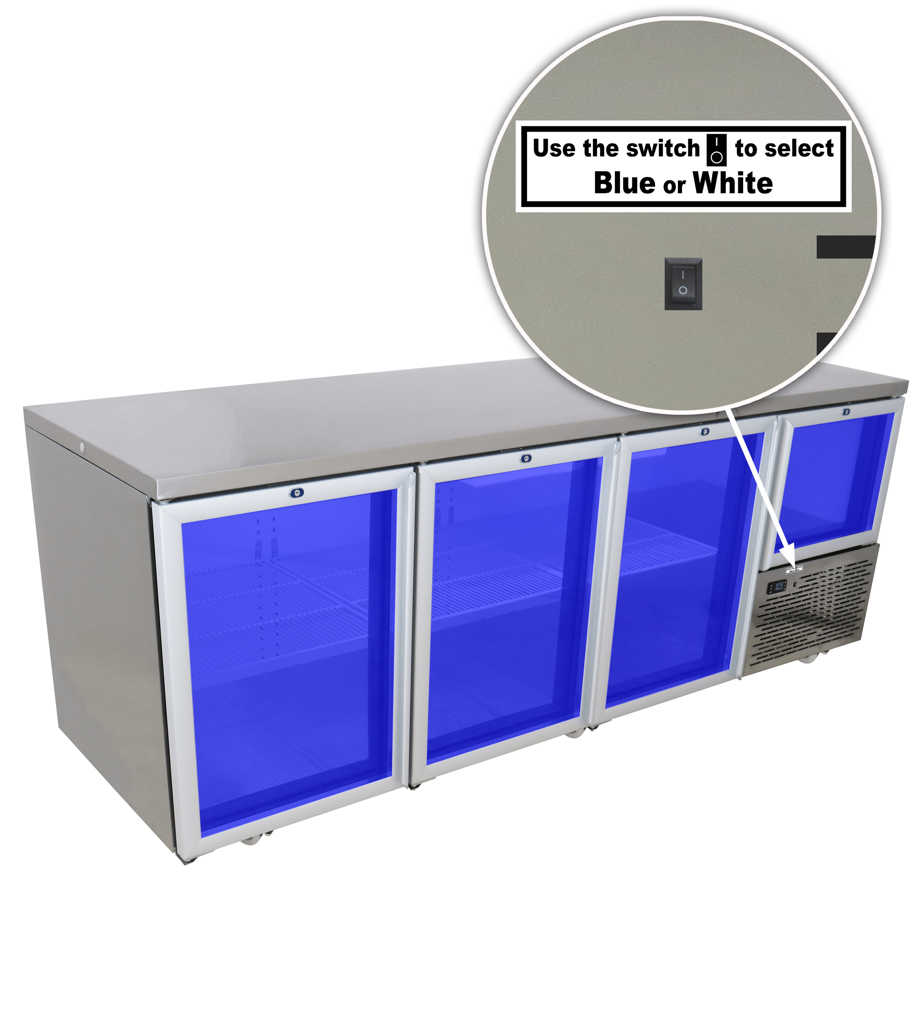 Right 3D Blue Light with switch 2